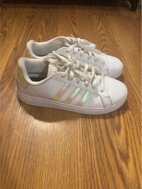 Adidas Iridescent Grand Court 2.0 Sneakers- Women’s Size 5